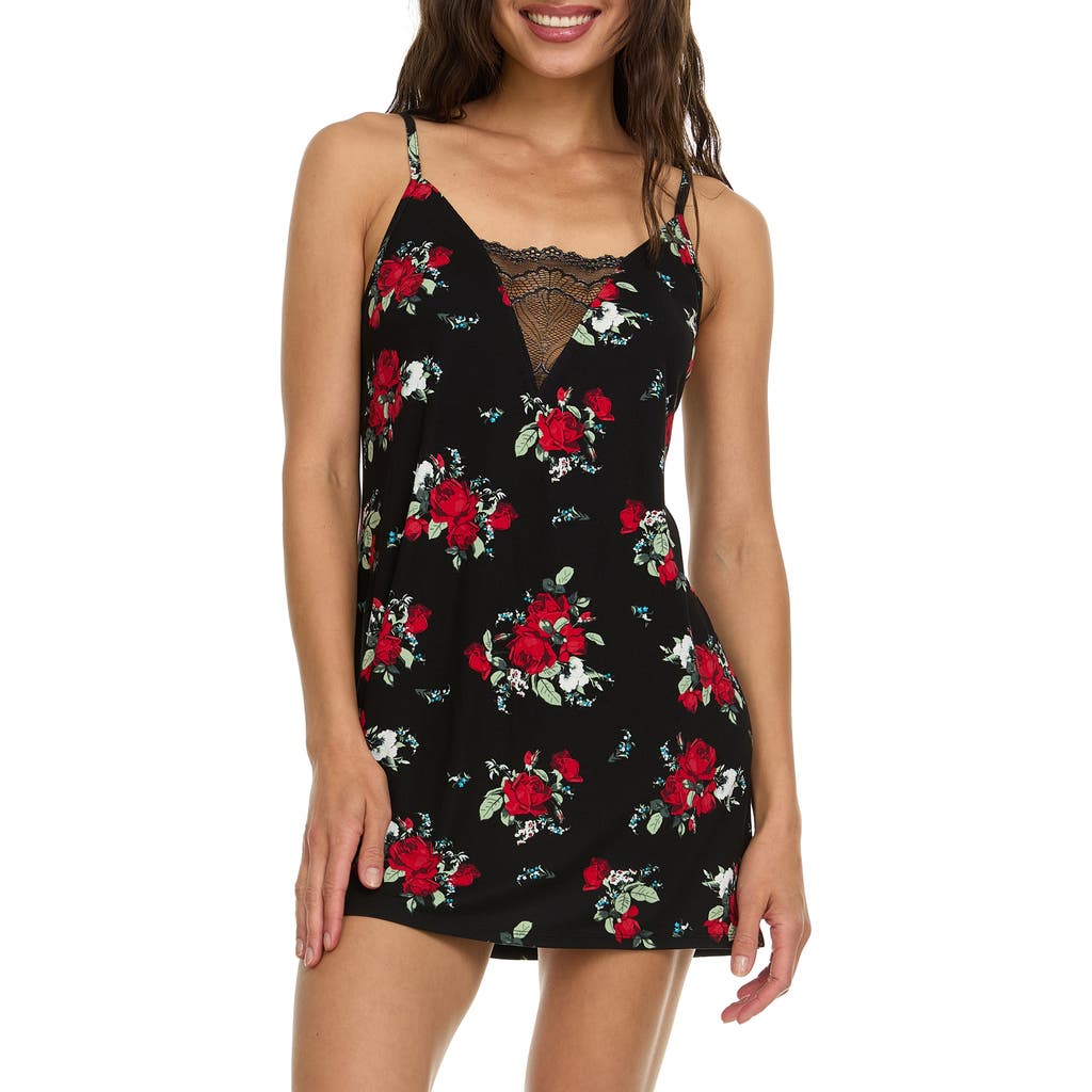 Flora By Flora Nikrooz Jo Lace Chemise In Black