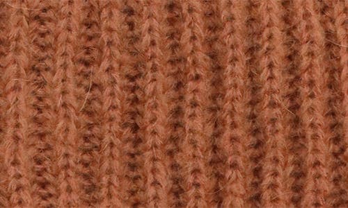 Portolano Ribbed Cuffed Beanie In Brown