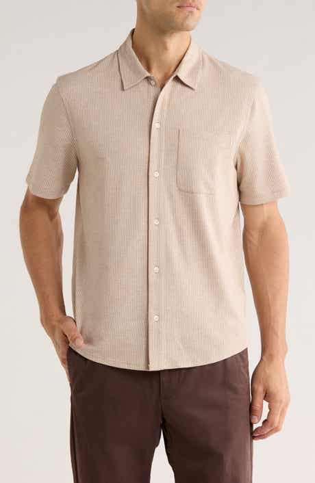 14th & Union Stripe Short Sleeve Seersucker Button-Up Shirt