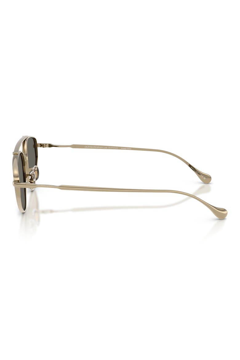 56mm Jil Sander Edition 5 Irregular Sunglasses, Alternate, color, GOLD / CARBON GREY