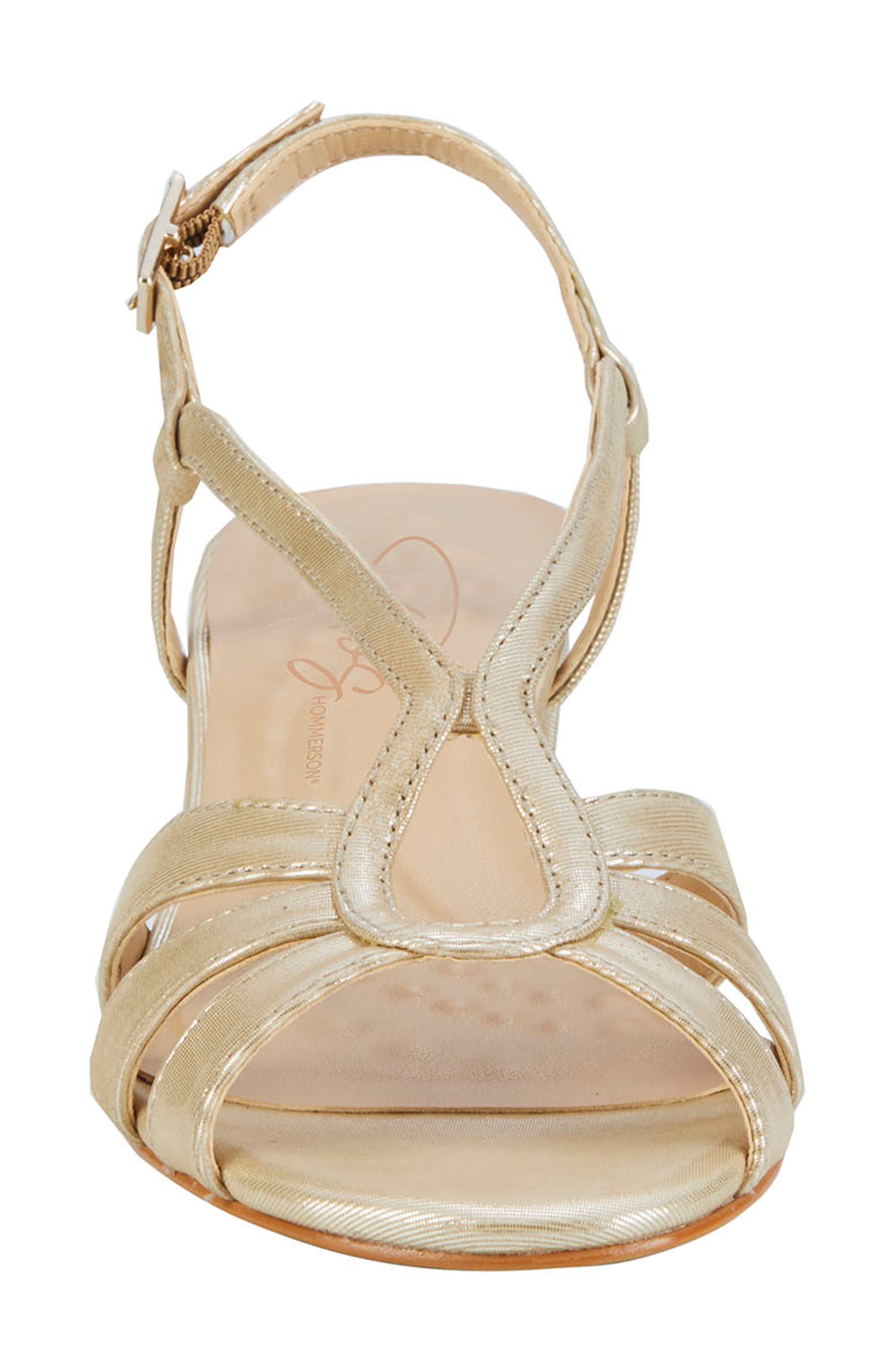 Leandra Slingback Sandal, Alternate, color, GOLD SPARKLE LEATHER