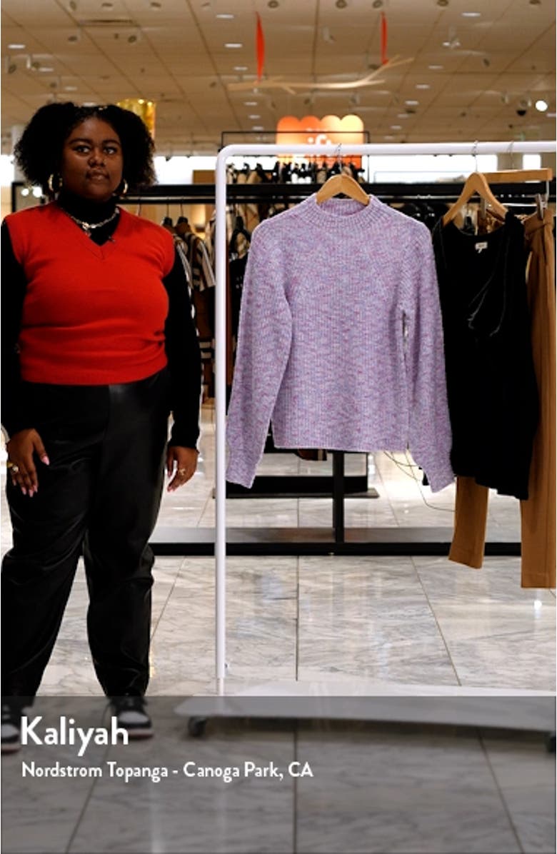 Sayla Space Dye Mock Neck Sweater, sales video thumbnail