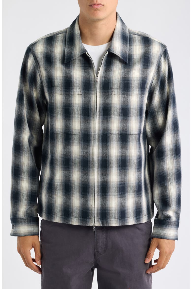 Zoclao Zip Front Shirt Jacket, Alternate, color, BLK