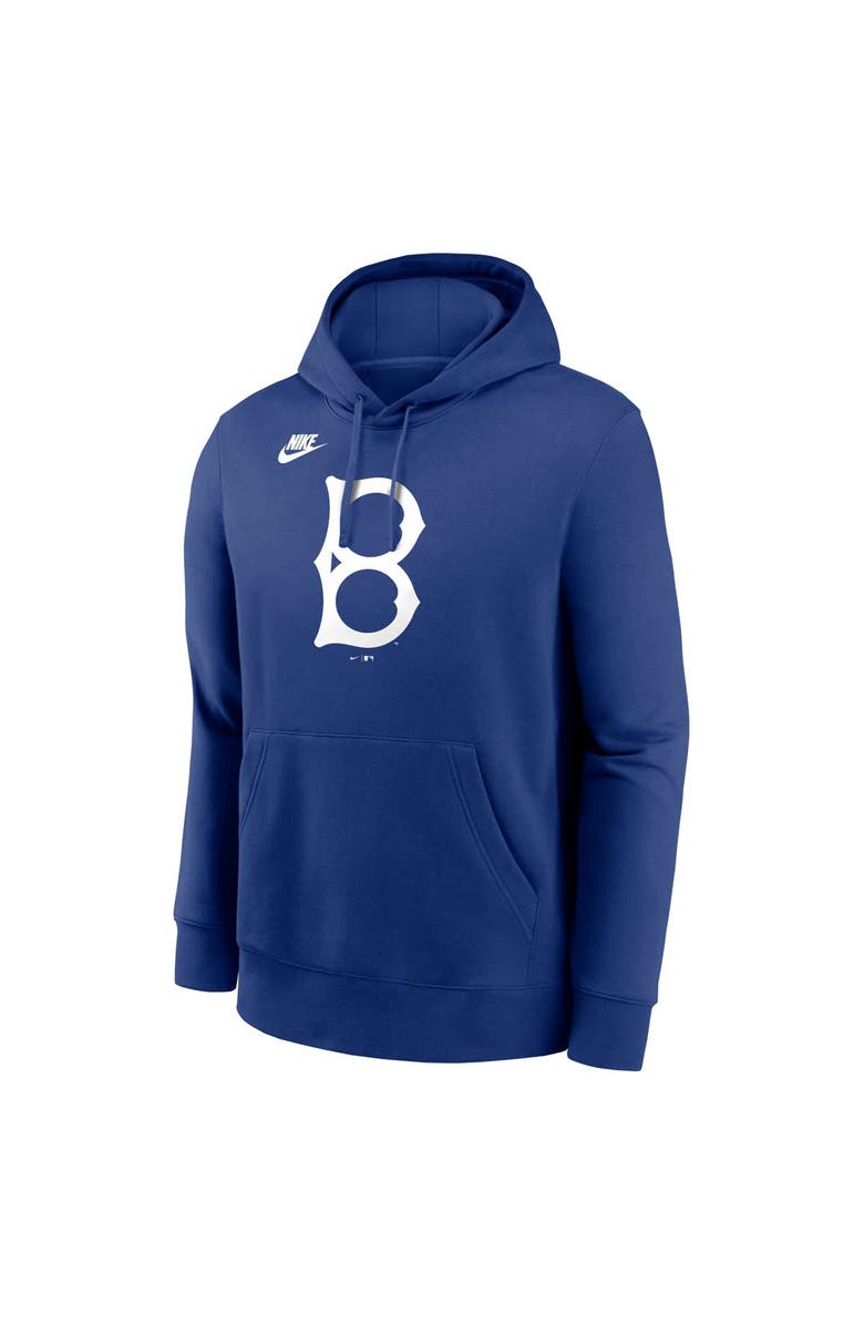 Nike Men's Nike Royal Brooklyn Dodgers Cooperstown Collection Logo Club Pullover Hoodie, Alternate, color, Royal