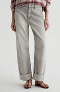 AG Mercer Cuffed High Waist Barrel Jeans