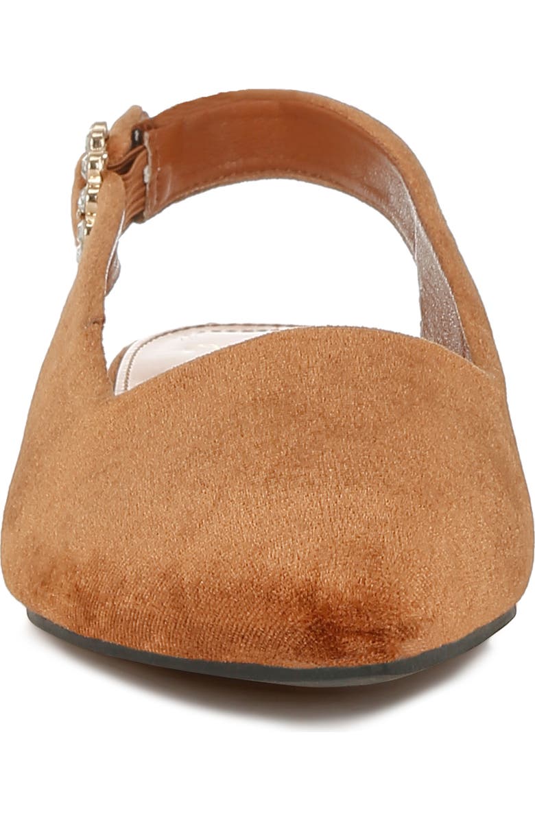 LONDON RAG Dolan Slingback Flat, Alternate, color, Brown