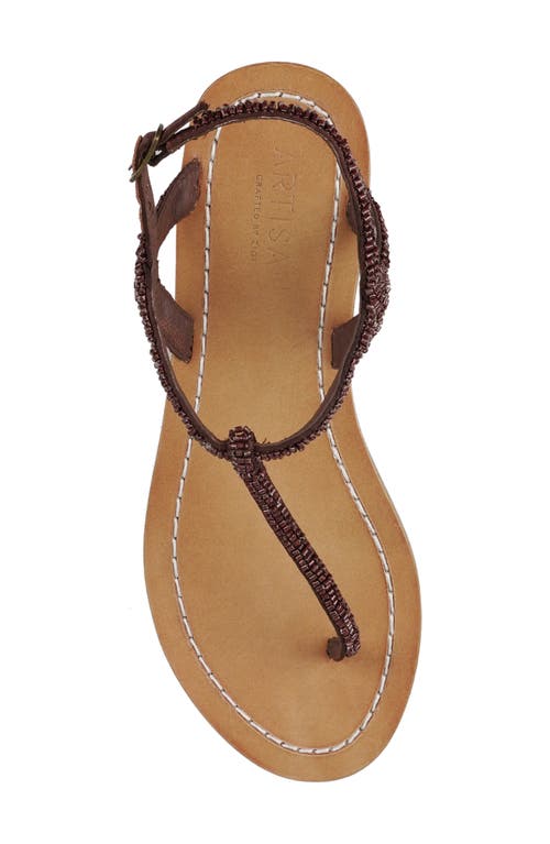 Zigi Artisan Rorie Ankle Strap Sandal In Brown