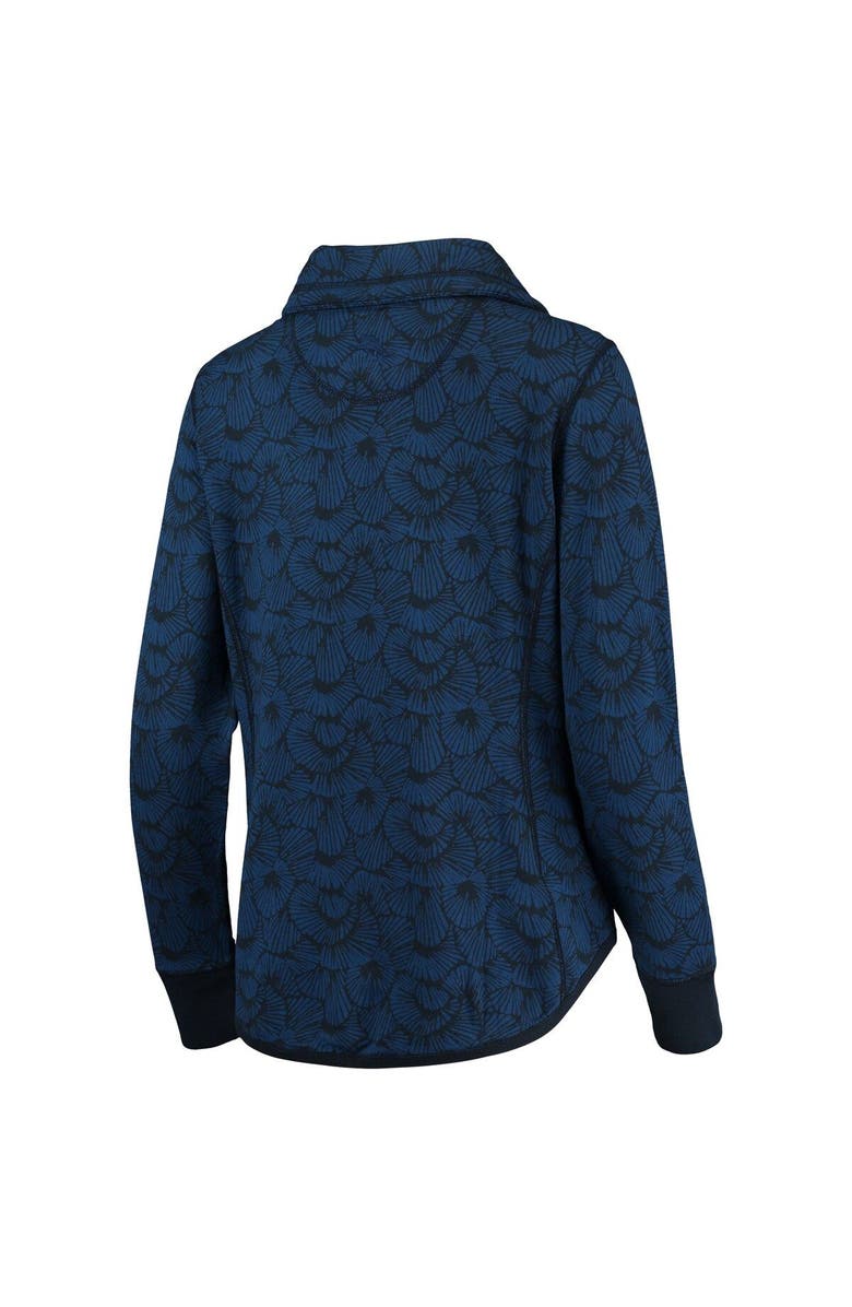 Tommy Bahama Women's Tommy Bahama Navy Chicago Bears Sport Shell We Dance Tri-Blend Full-Zip Sweatshirt, Alternate, color, 