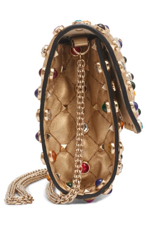 Valentino Garavani Rockstud Quilted Leather Shoulder Bag In Multi
