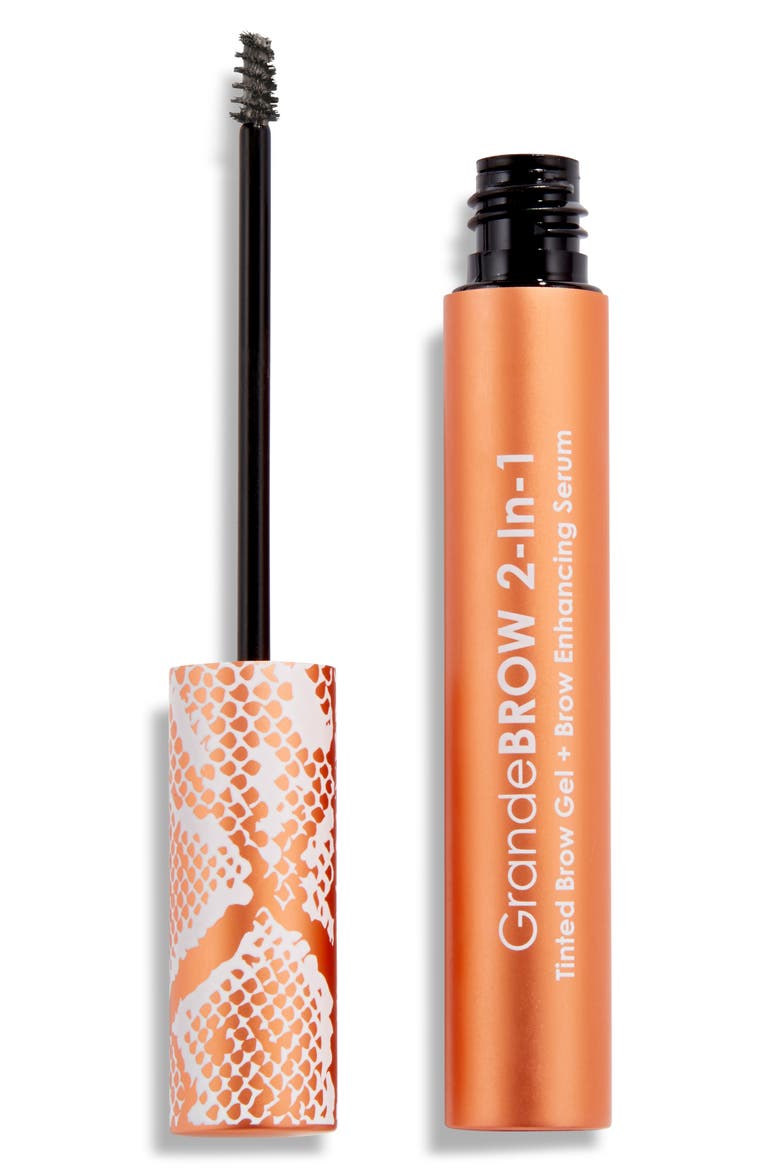 GrandeBROW 2-in-1 Tinted Brow Gel + Brow Enhancing Serum, Main, color, TAUPE
