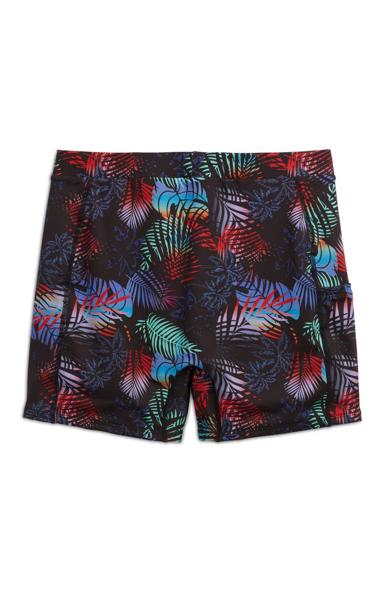 TomboyX 4.5-Inch Swim Shorts, Alternate, color, Palm Dreams
