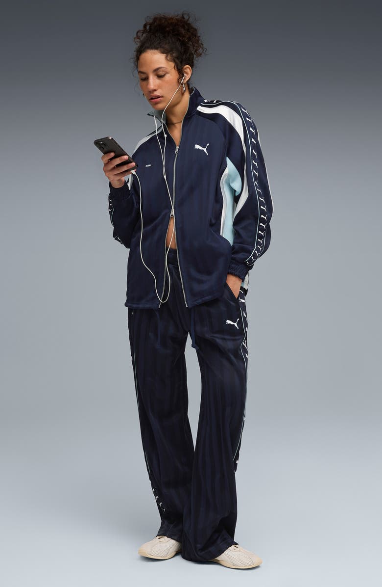 PUMA x Guizio T7 Track Pants, Alternate, color, Puma Navy