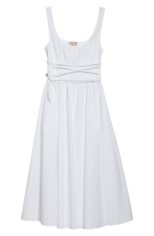Mille Frannie Sleeveless Midi Dress In White