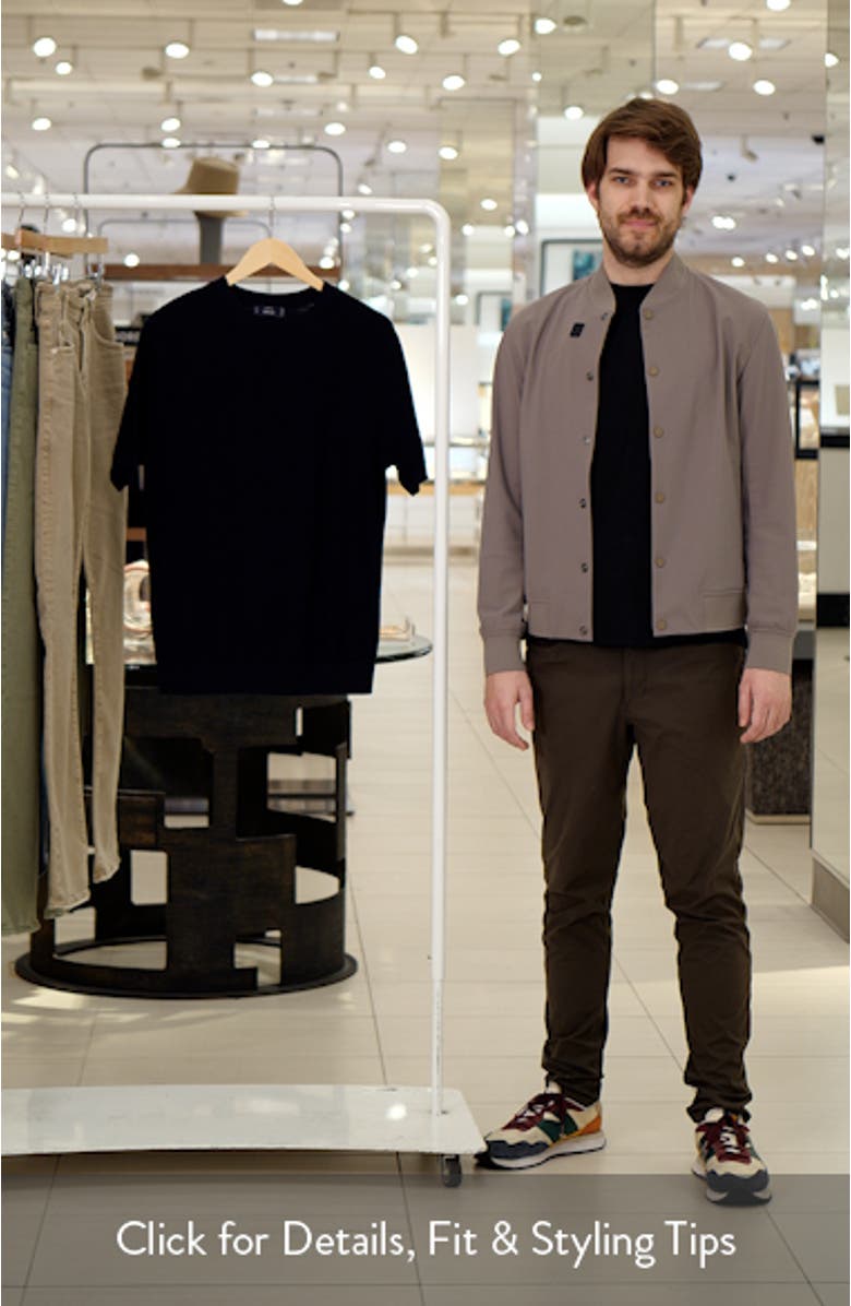 Ribbed Fine Cotton Knit T-Shirt, sales video thumbnail