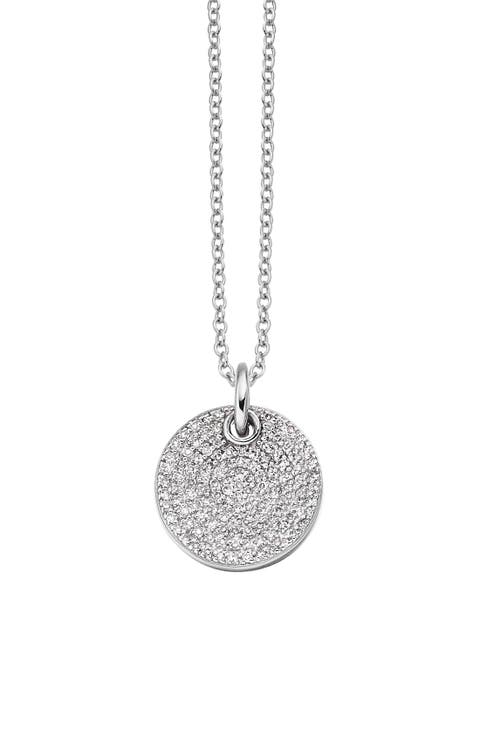 Ava Diamond Disc Pendant Charm