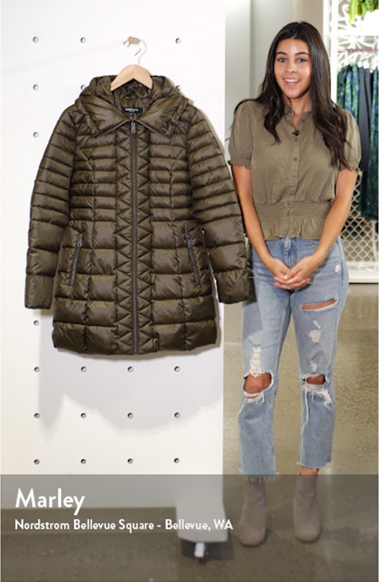 Hooded Packable Puffer Coat, sales video thumbnail