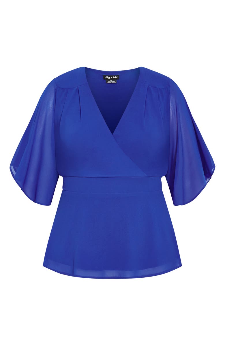 City Chic Elegant Wrap Top, Alternate, color,