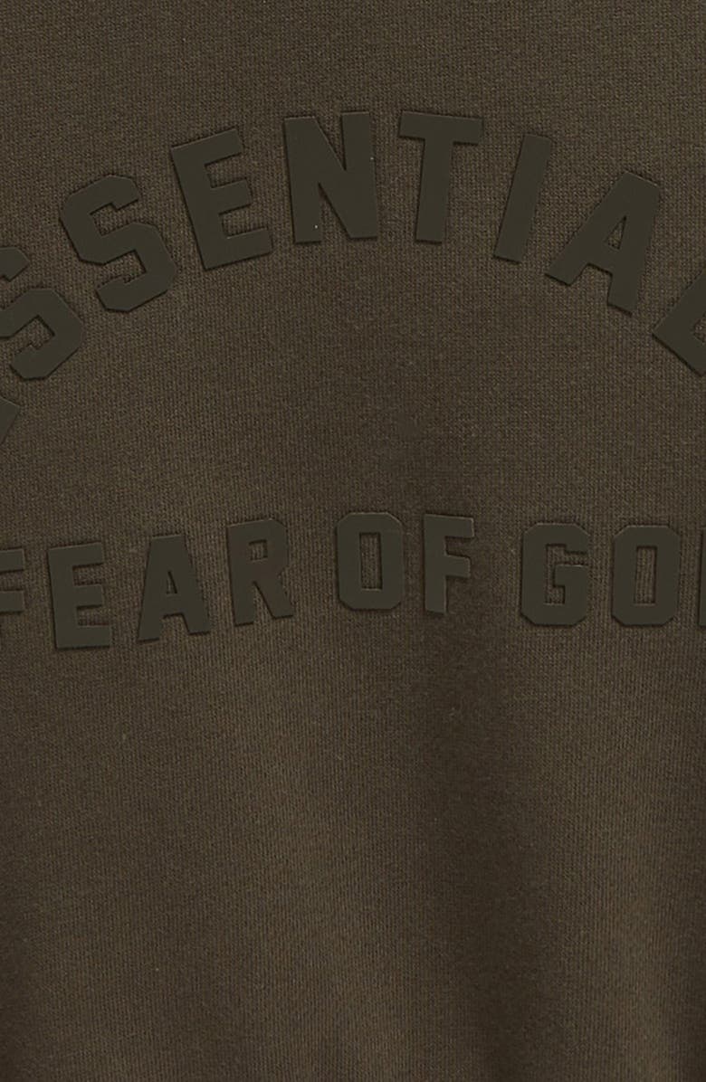 Fear of God Essentials Kids' Logo Fleece Hoodie, Alternate, color, 