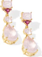 YS GEMS Quartz Drop Earrings