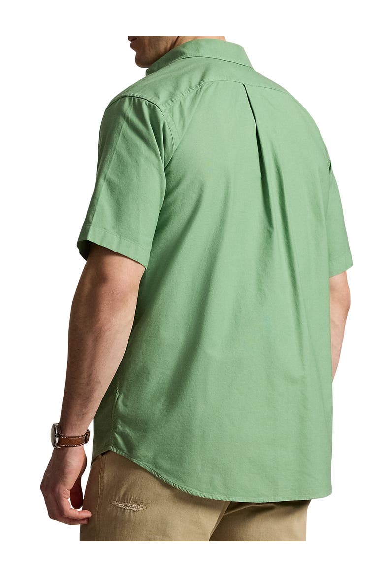 Big & Tall Oxford Sport Shirt V2, Alternate, color, OUTBACK GREEN