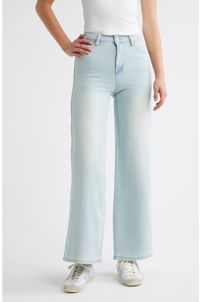 High Waist Wide Leg Jeans, Main, color, LIGHT INDIGO