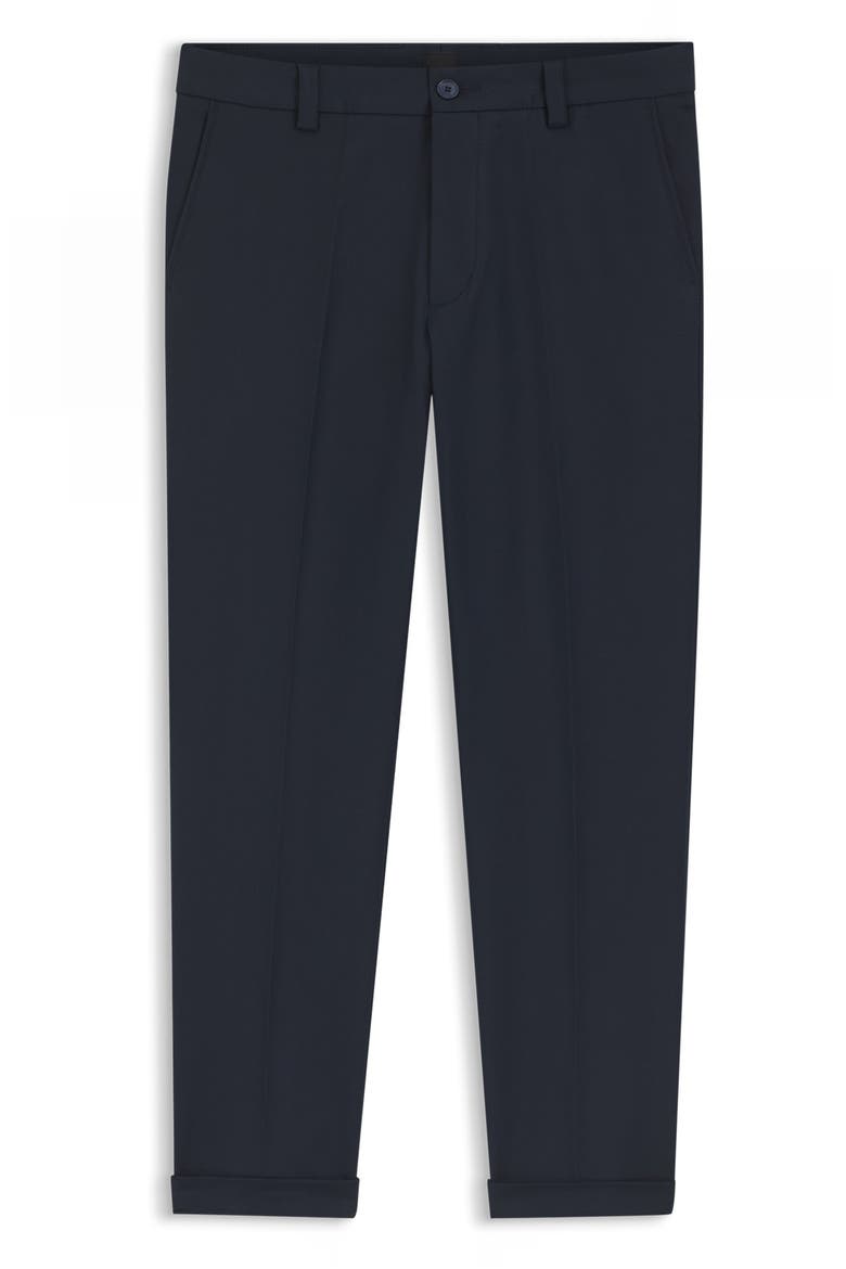 Kane Flat Front Straight Leg Pants, Alternate, color, DARK BLUE