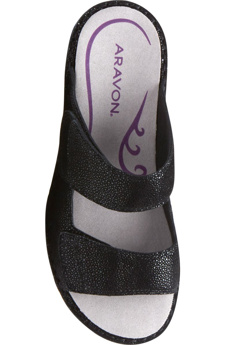 Aravon Cambridge Two Strap Slide Sandal, Alternate, color,