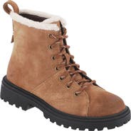 Mykos Suede Fleece Lined Combat Boot