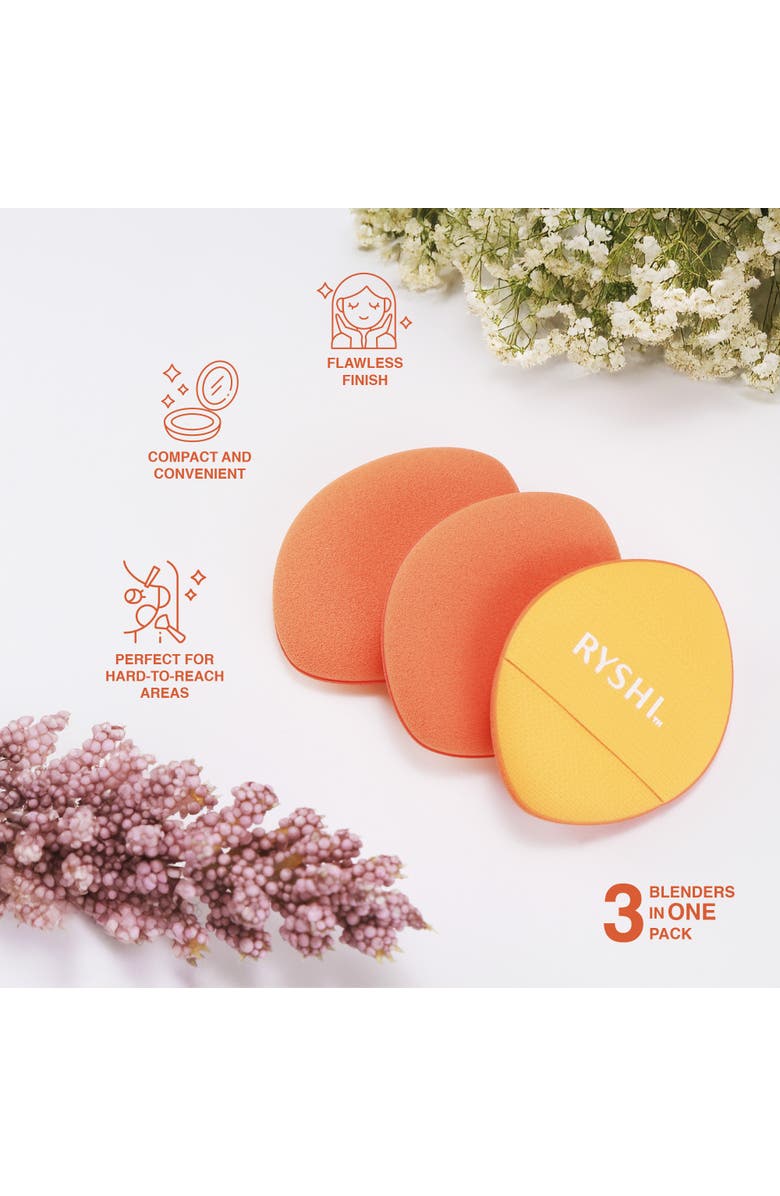 PURSONIC Precision & Care Beauty Bundle Finger Beauty Blenders + Brush Cleaning Tool, Alternate, color, Multicolor