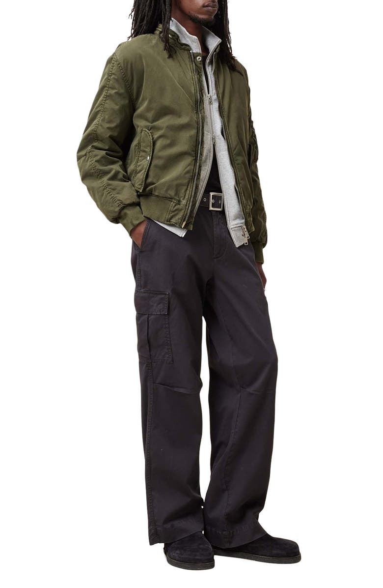 AllSaints Banner Relaxed Fit Bomber Jacket, Alternate, color,