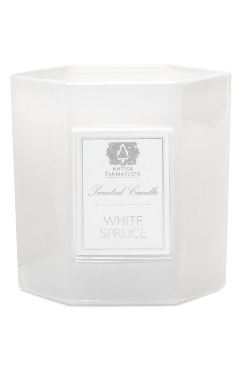 Antica Farmacista White Spruce Candle, Main, color, 