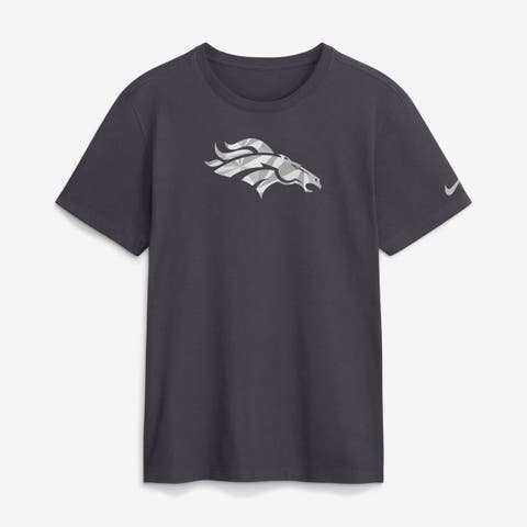 Men's Nike Anthracite Denver Broncos Fractal Logo T-Shirt