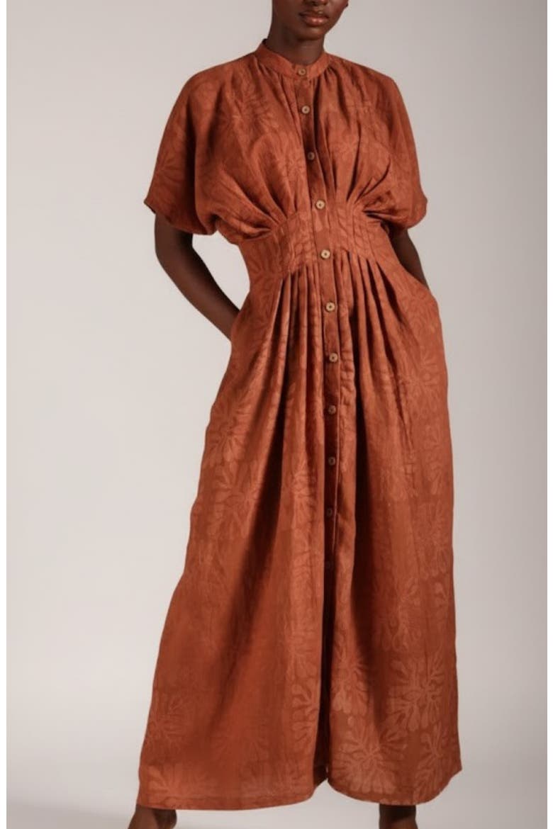 Buga Dress, Alternate, color, Brown
