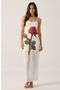selected White / Red Rose
