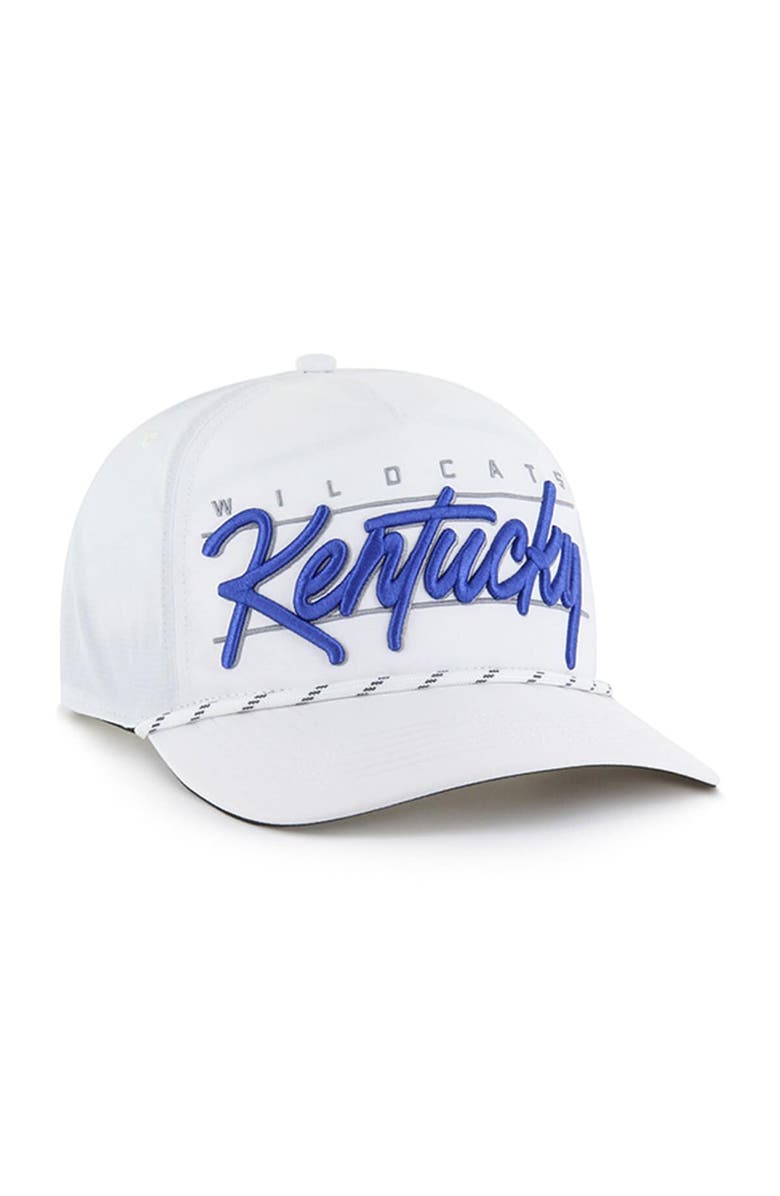 '47 Men's '47 White Kentucky Wildcats Condor Hitch brrr° Adjustable Hat, Alternate, color, 