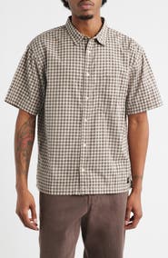 Vans Larkspur Mini Plaid Button-Up Shirt