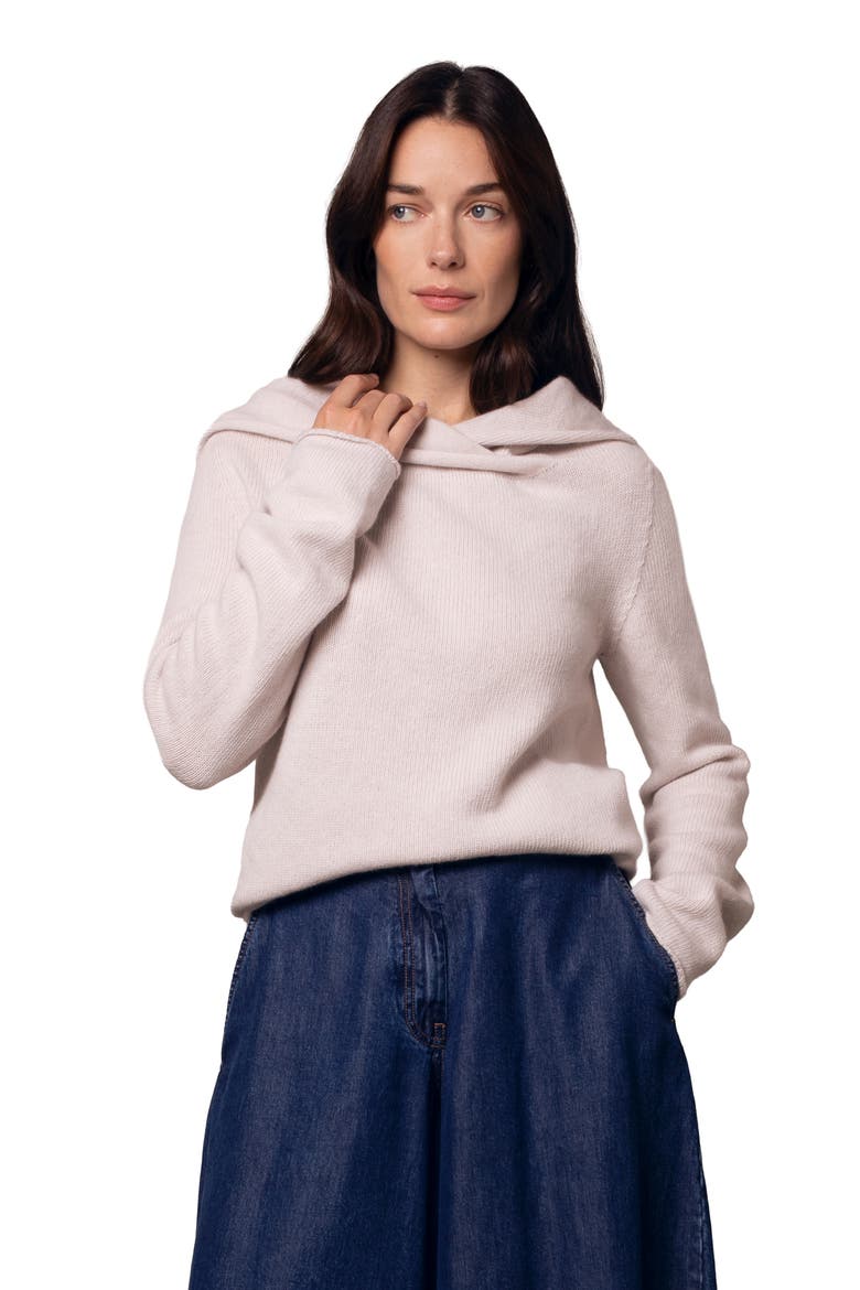 Collared Slouch Jumper, Main, color, Swansdown
