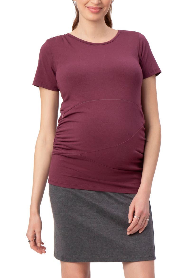 Gramercy Maternity/Nursing Top, Main, color, WINE