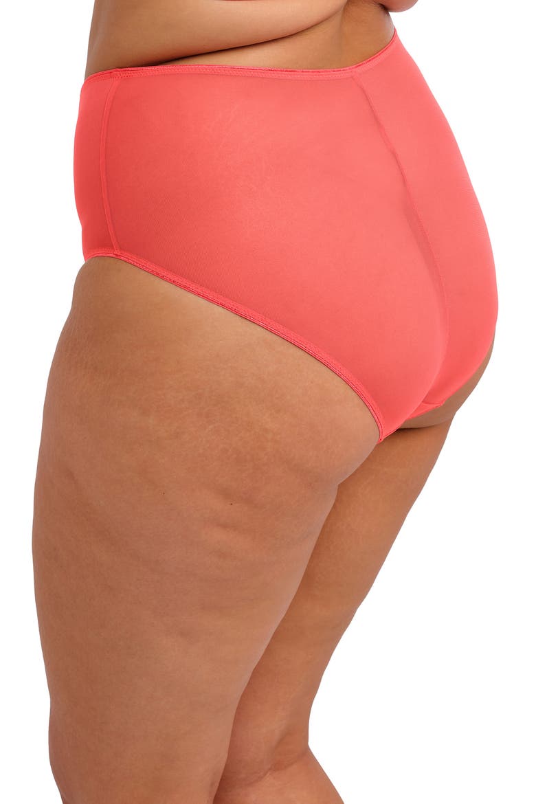 Matilda Full Figure Embellished Briefs, Alternate, color, SUNSET