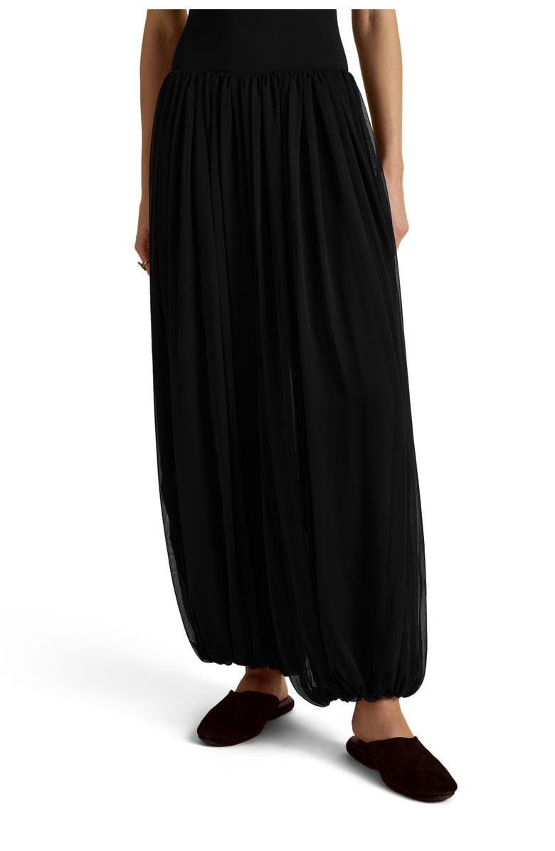 Marina Moscone Draped Cocoon Pant, Alternate, color, Black