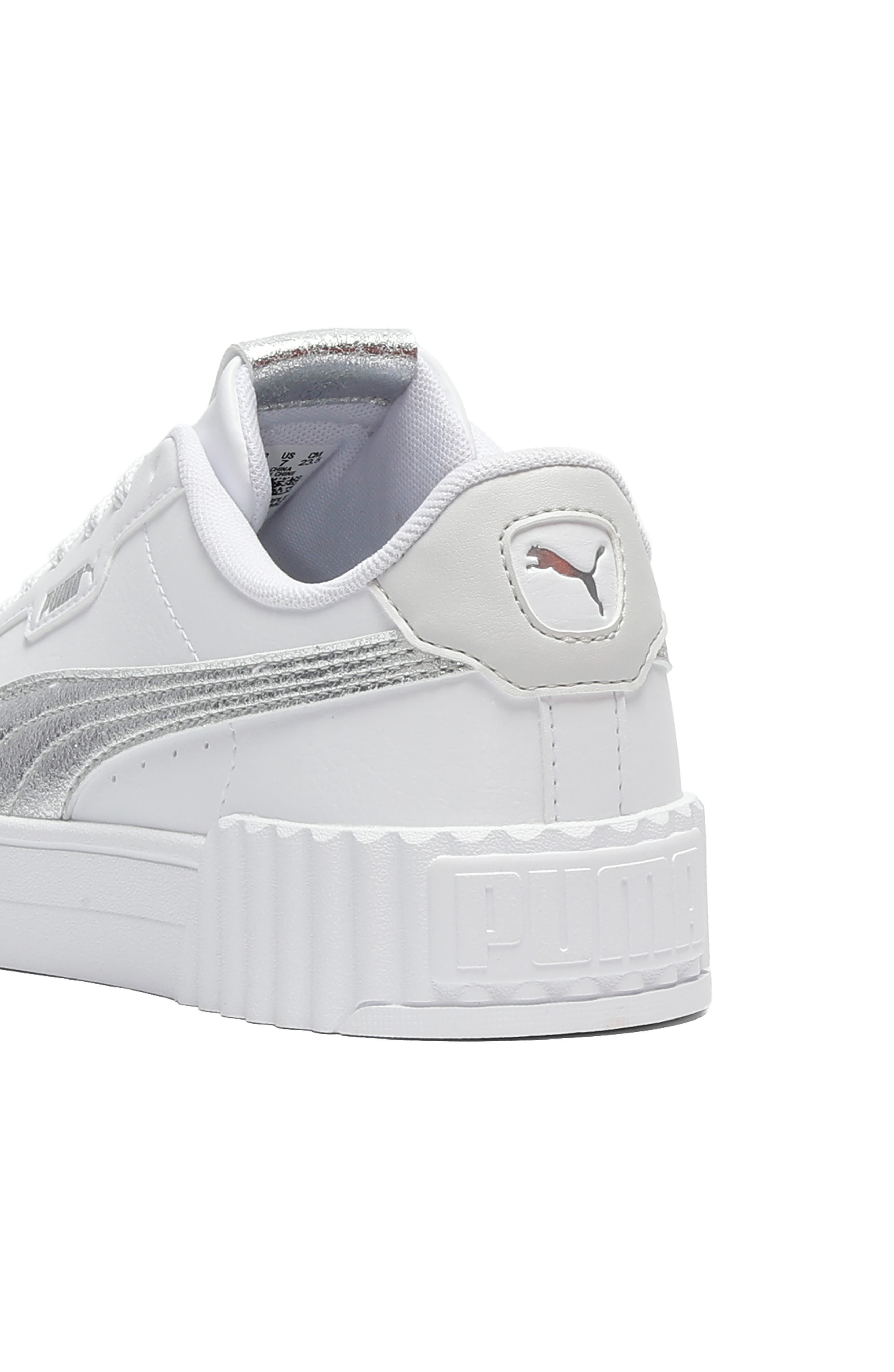 PUMA Carina 3.0 Metallic Whisper Sneaker, Alternate, color, Puma White/ Puma Silver
