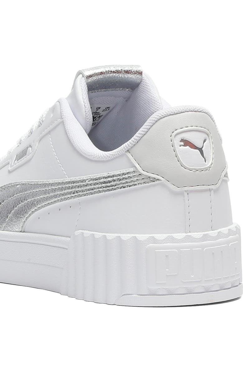 PUMA Carina 3.0 Metallic Whisper Sneaker, Alternate, color, Puma White/ Puma Silver