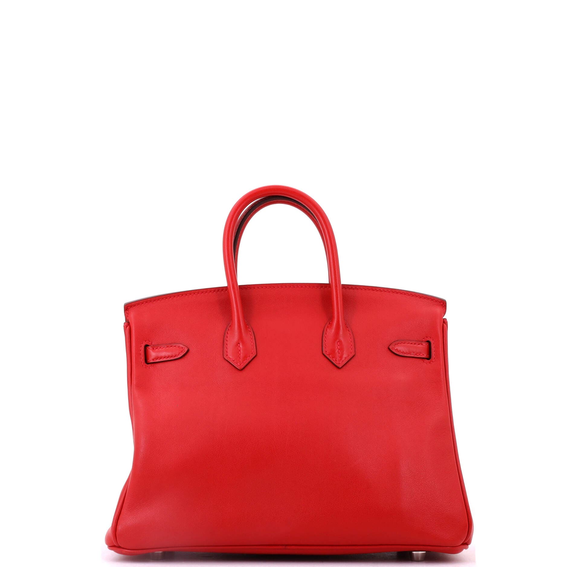 Birkin Handbag Red Swift with Palladium Hardware 25, Alternate, color, Red