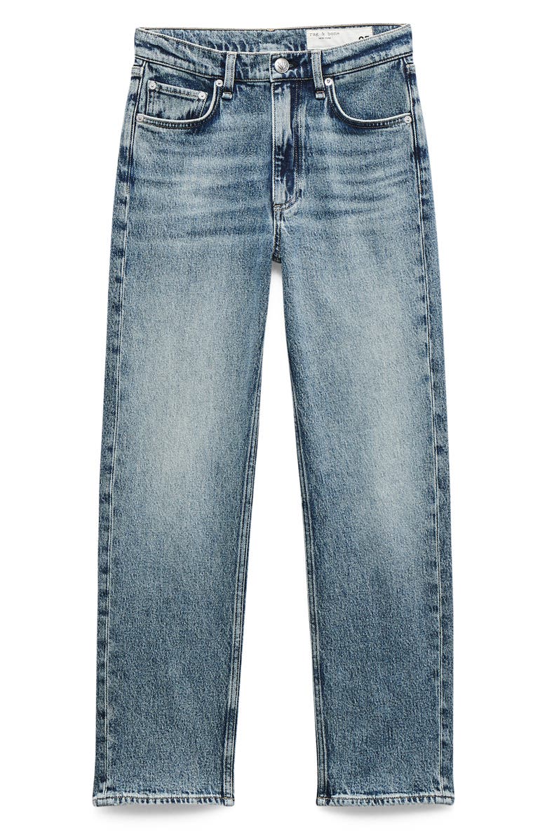 rag & bone Harlow Mid Rise Ankle Straight Leg Jeans, Alternate, color, Amity