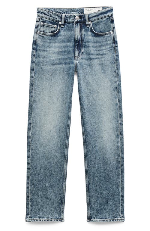 Rag & Bone Harlow Mid Rise Ankle Straight Leg Jeans In Multi