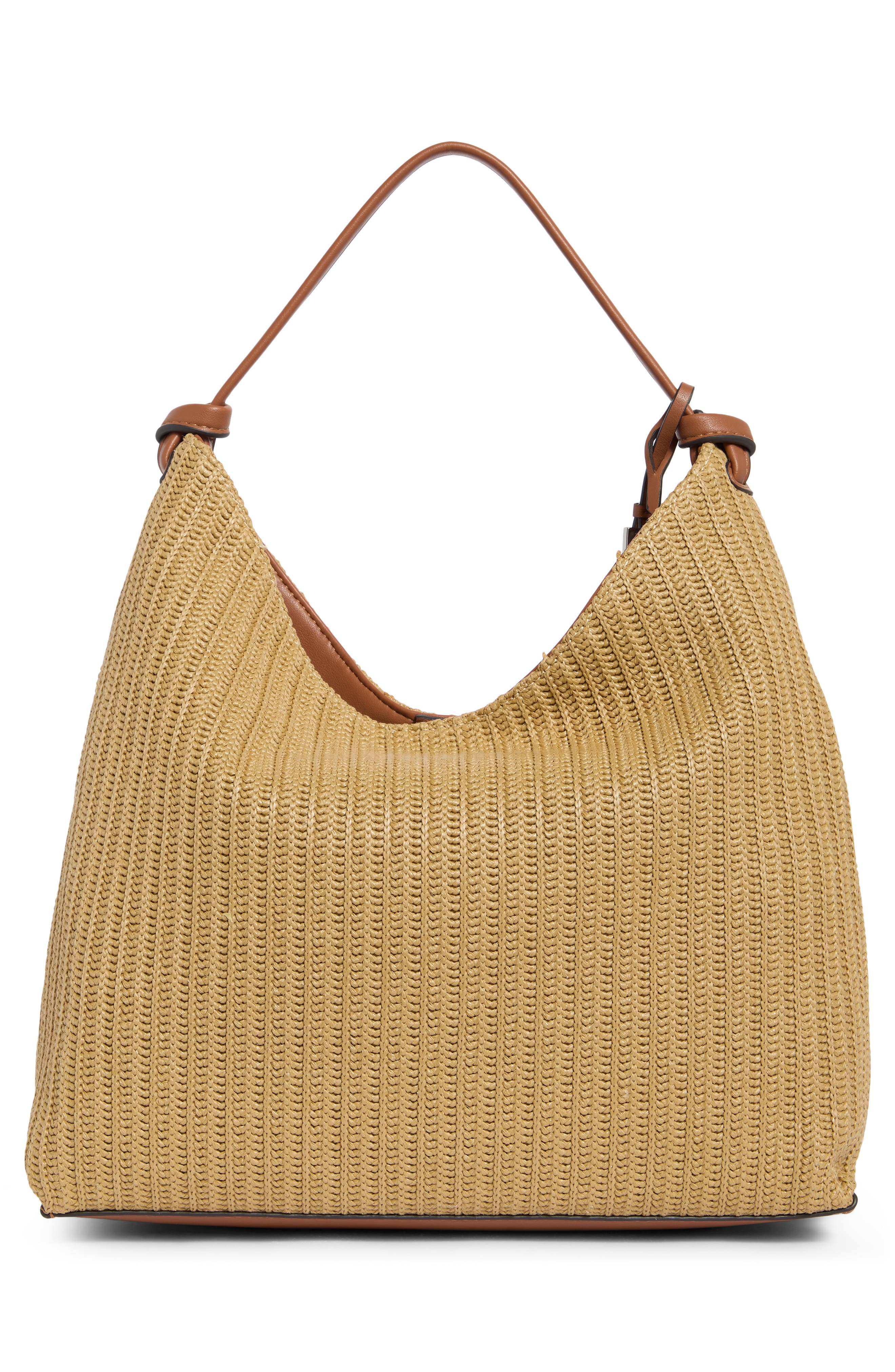 DKNY Paula Hobo Bag, Alternate, color, Natural/ Saddle