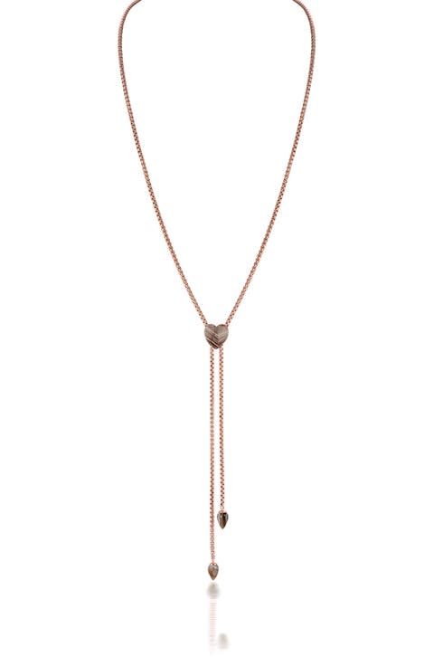 Luv Me Lace Agate Slide Y-Necklace