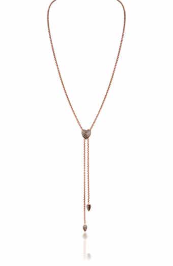 LuvMyJewelry Luv Me Lace Agate Slide Y-Necklace