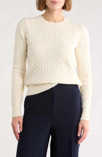 Brooks Brothers Cable Knit Crewneck Sweater