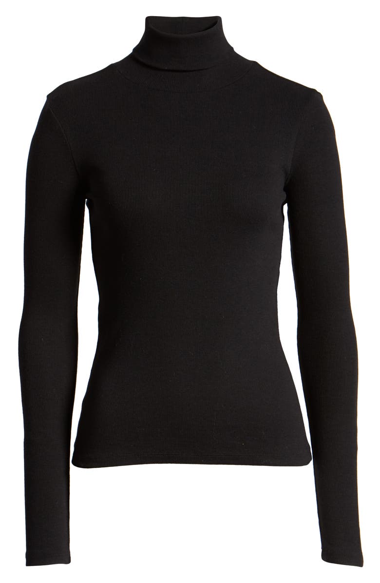 BP. Turtleneck Ribbed Top, Alternate, color,